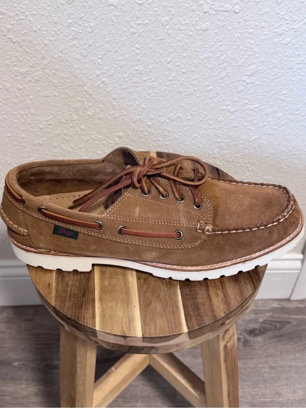 G.H. Bass NIB Ranger Camp Moc Suede Brown Shoes Men’s Size UK11 New In Box